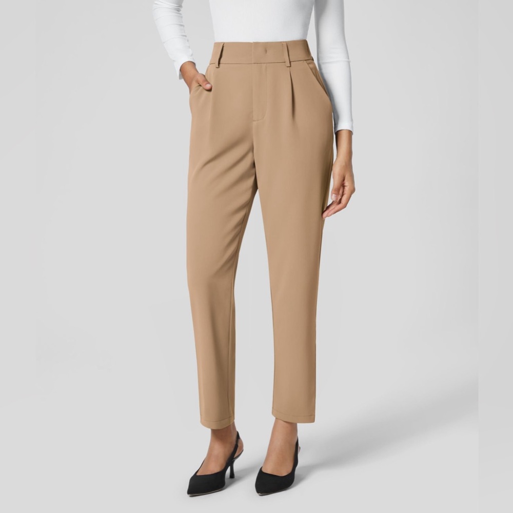 Halara High Waisted Side Pocket Solid Work Tapered Pants